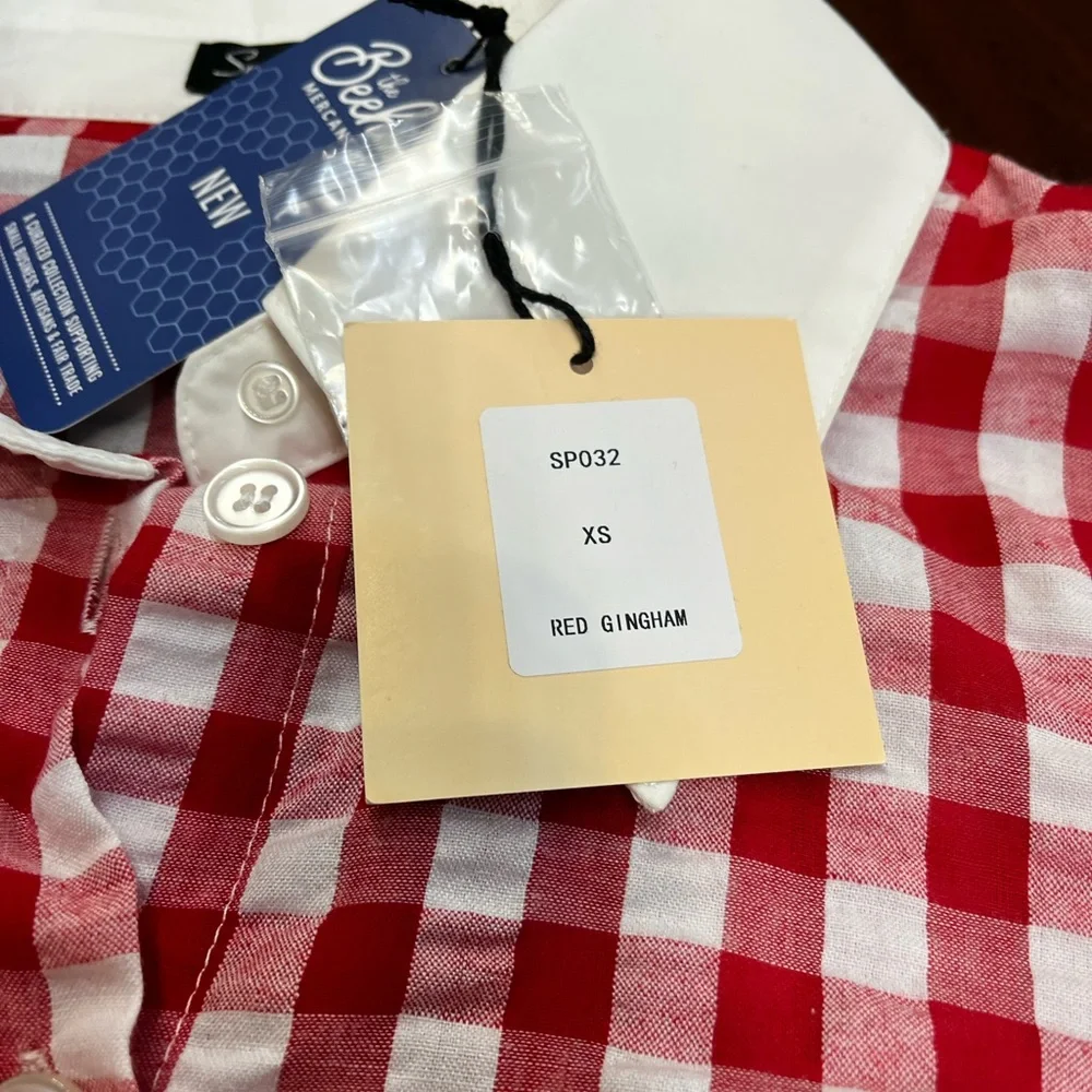 NWT Unique Vintage - Smack Parlor  Gingham Top - Multiple Sizes - Picture 6 of 9